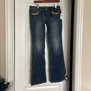 NWT flare dark denim express brand jeans